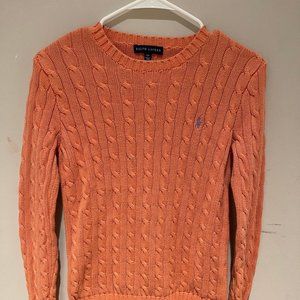 Ralph Lauren Women's Slim Fit Cable-Knit Sweater